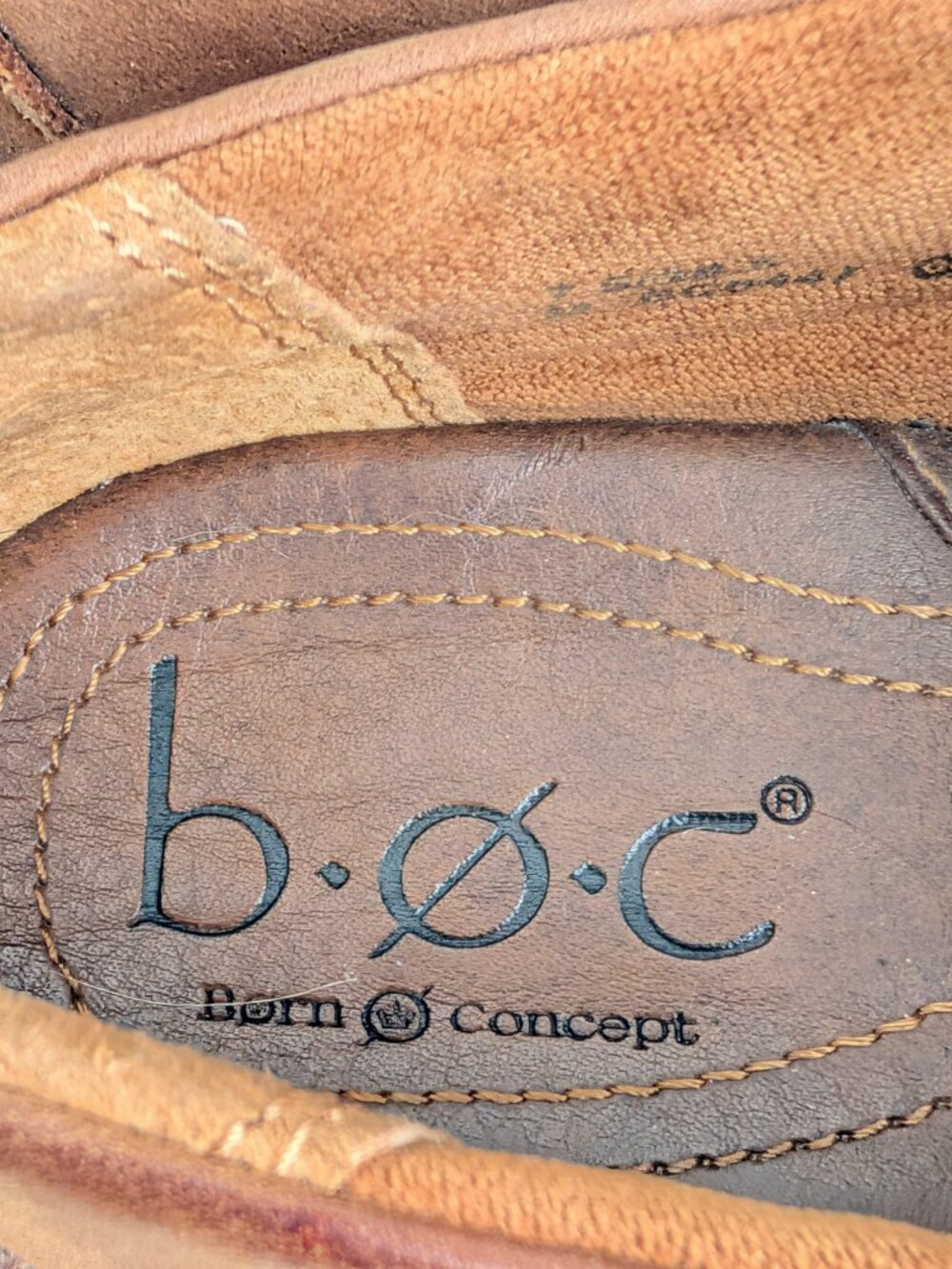 Born b.o.c. Carla Shoes Womens Size 7.5M Brown Leather Heel Booties - Picture 6 of 10